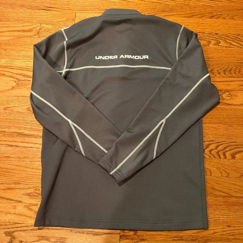 Gray Under Armour Men's Quarter Zip Pullover Size Large